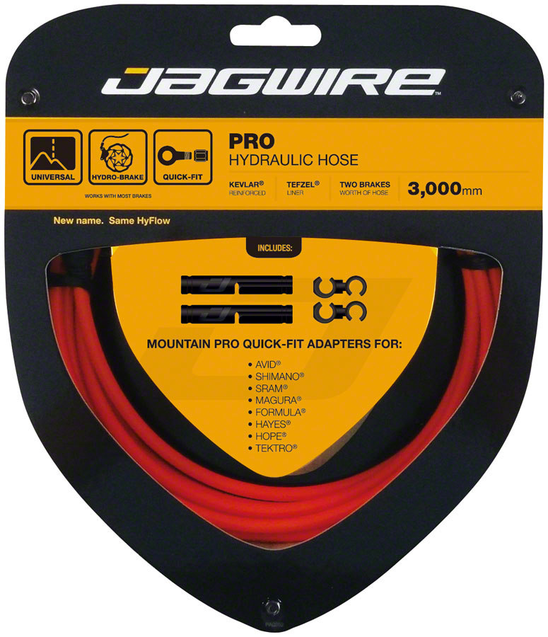 Jagwire Pro Hydraulic Disc Brake Hose Kit 3000mm, Orange
