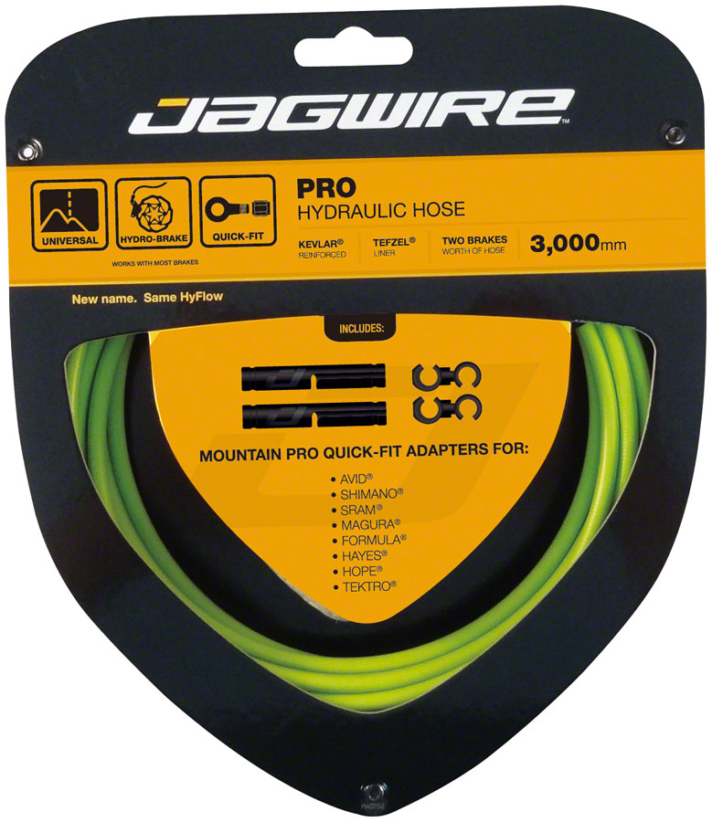 Jagwire Pro Hydraulic Disc Brake Hose Kit 3000mm, Organic Green