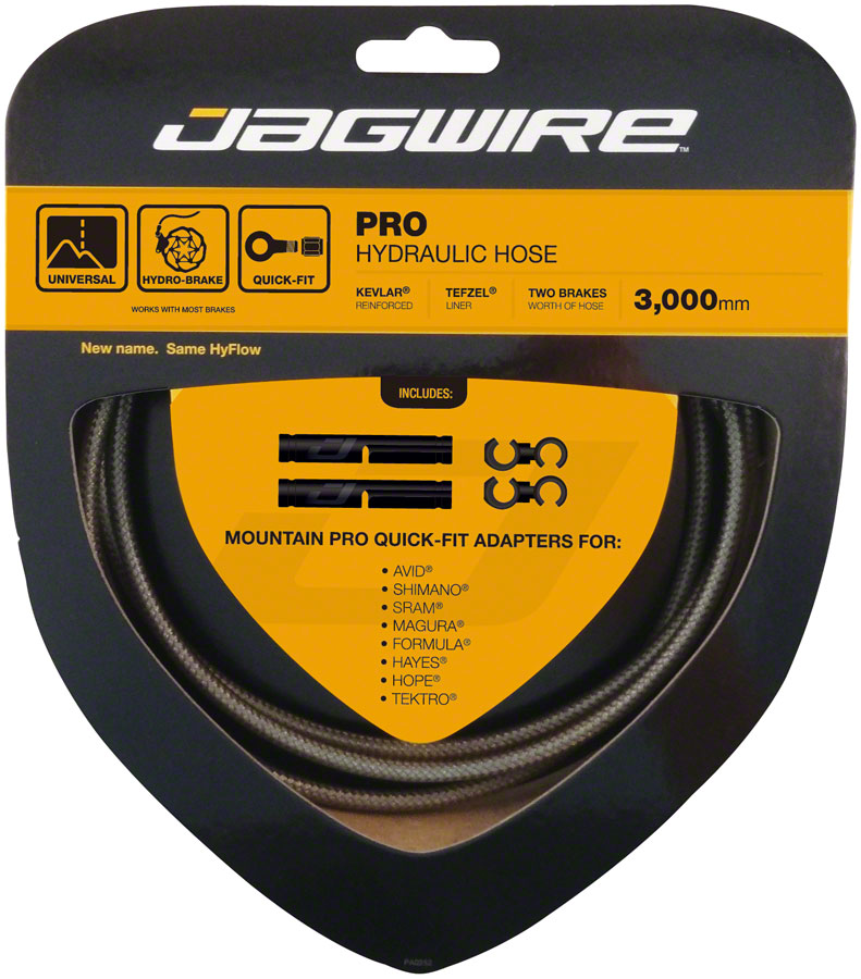 Jagwire Pro Hydraulic Disc Brake Hose Kit 3000mm, Carbon Silver
