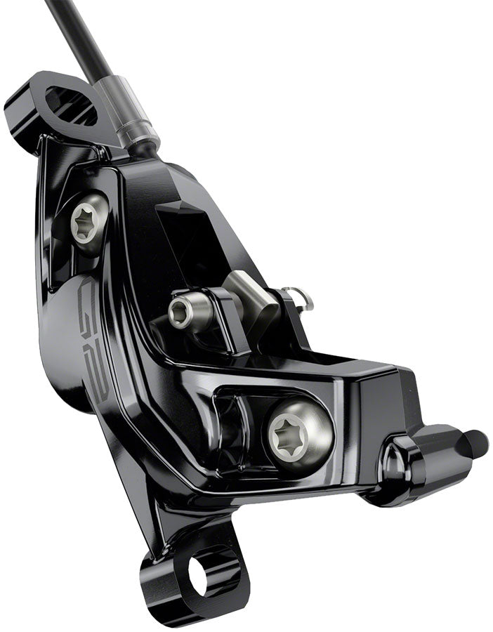SRAM G2 Ultimate Disc Brake and Lever - Rear, Hydraulic, Post Mount, Carbon Lever, Titanium Hardware, Gloss Black, A2