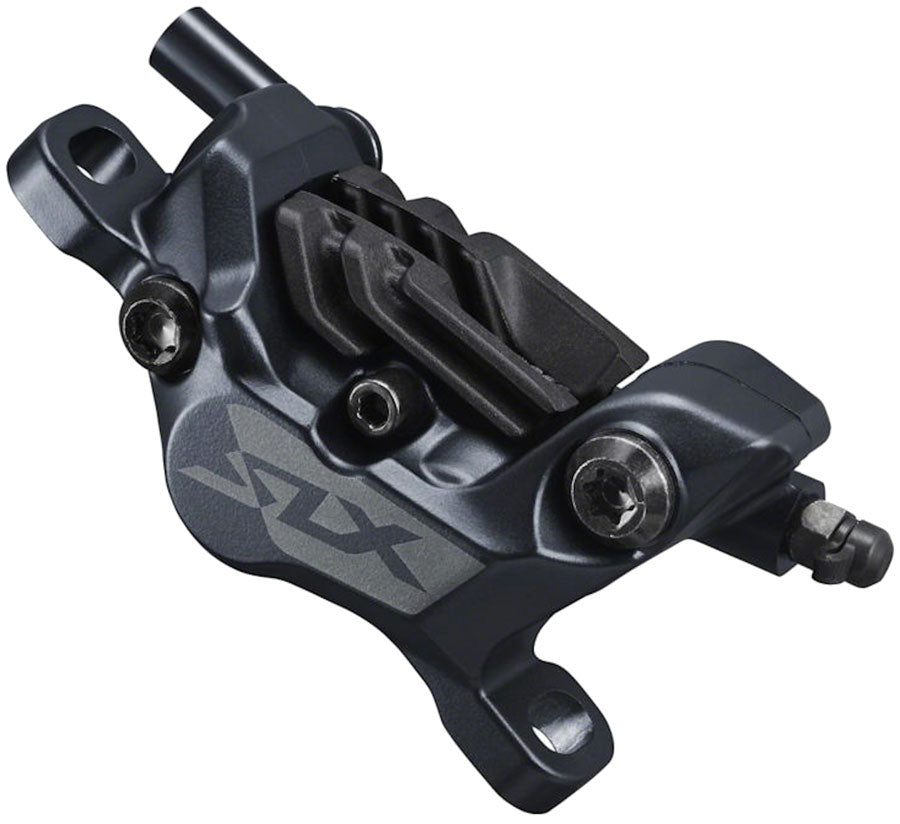 Shimano SLX BL-M7100/BR-M7120 Disc Brake and Lever - Front, Hydraulic, Post Mount, 4-Piston, Black