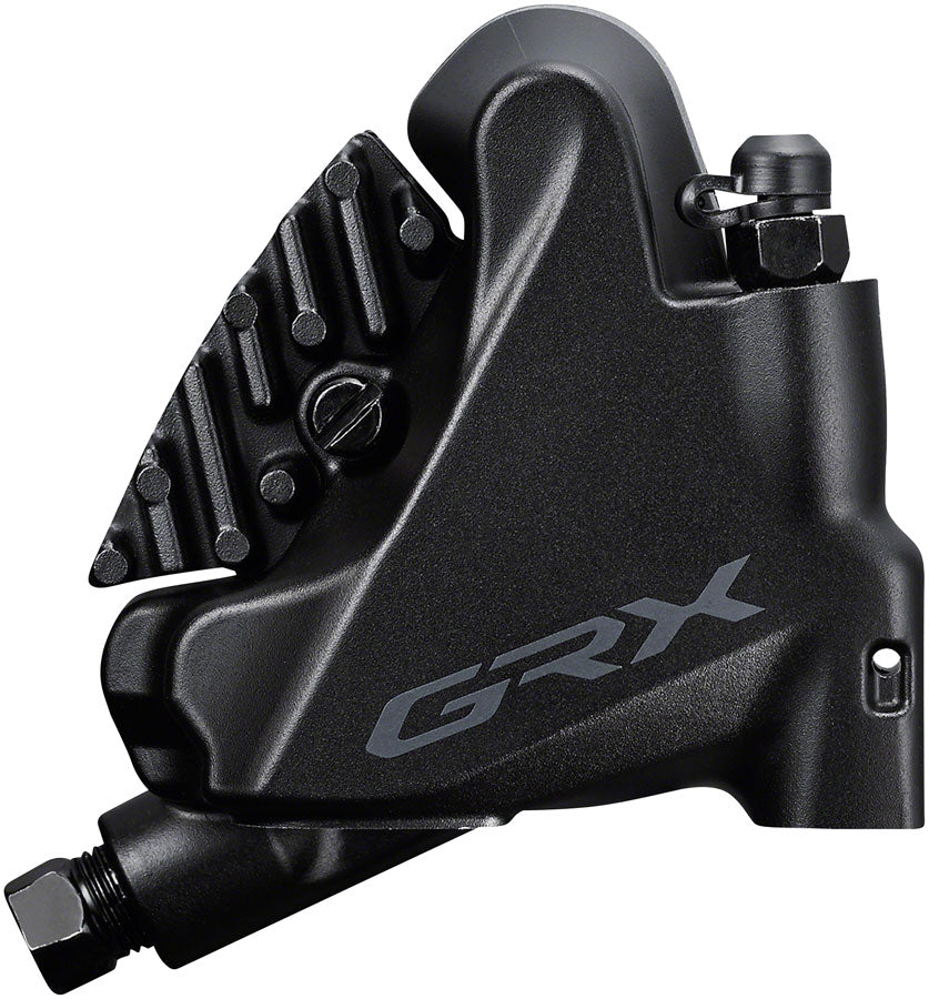 Shimano GRX ST-RX600 Shift/Brake Lever with BR-RX400 Hydraulic Disc Brake Caliper - Right/Rear, 11-Speed, Flat Mount Caliper, Black