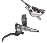 Shimano XTR BL- M9120/BR-M9120 Disc Brake and Lever - Rear, Hydraulic, Post Mount, Finned Metal Pads, Gray