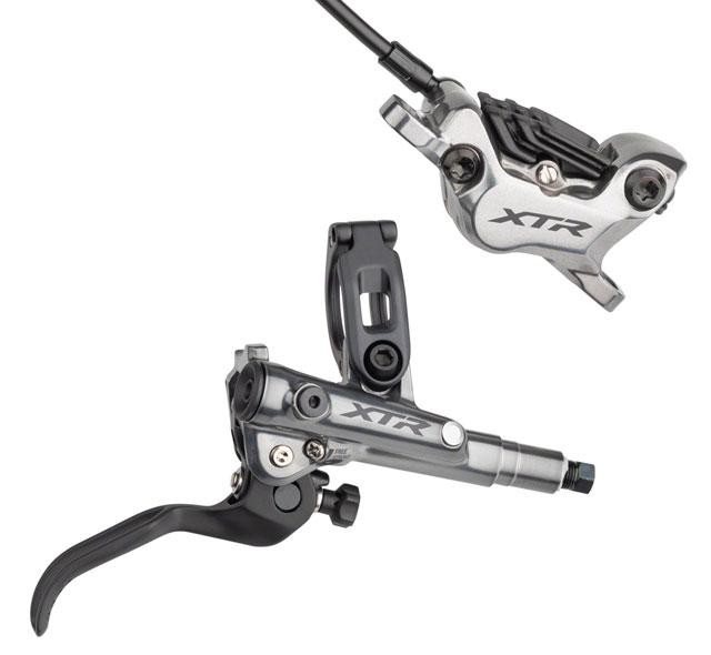 Shimano XTR BL- M9120/BR-M9120 Disc Brake and Lever - Front, Hydraulic, Post Mount, Finned Metal Pads, Gray - Open Box, New