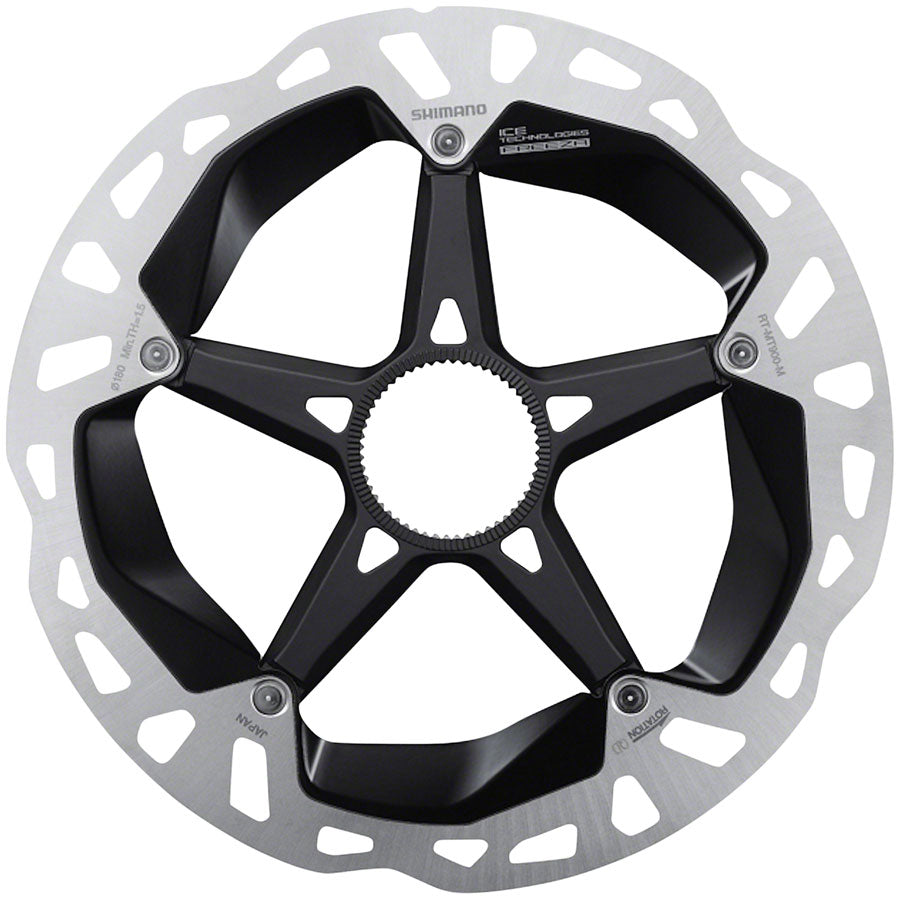 Shimano XTR RT-MT900-L Disc Brake Rotor - 180mm, Center Lock, Silver/Black