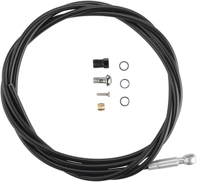 Shimano SM-BH90-SBLS High Pressure Disc Brake Hose Kit - Long Silver Banjo Caliper Connector 2000mm BLK