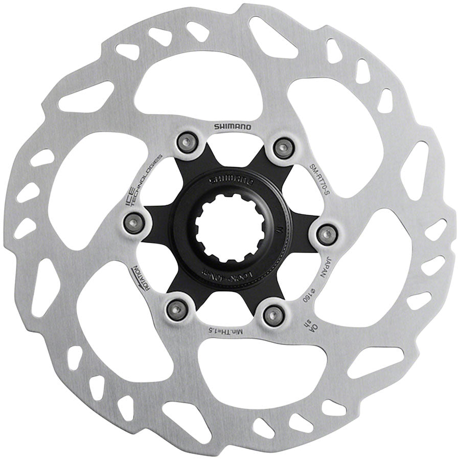 Shimano SLX SM-RT70-SSI Disc Brake Rotor - 140mm Center Lock Silver
