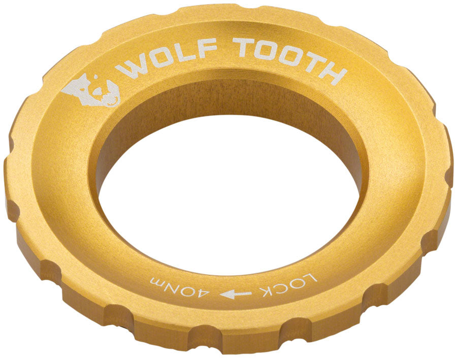 Wolf Tooth CenterLock Rotor Lockring - External Splined, Gold