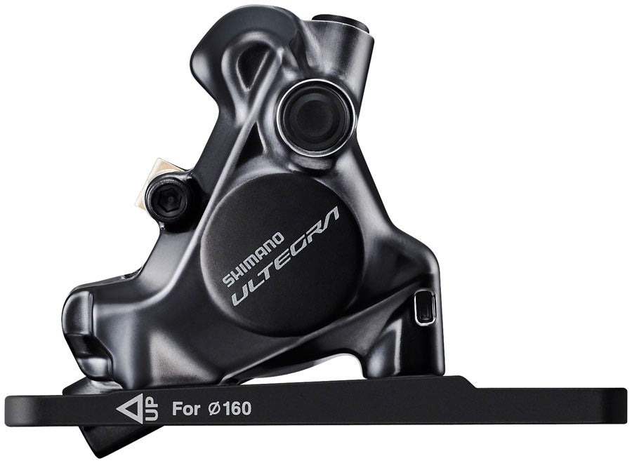 Shimano Ultegra BR-8170 Hydraulic Disc Brake Caliper - Front, Flat Mount, For 140/160mm Rotor, Finned Resin Brake Pads
