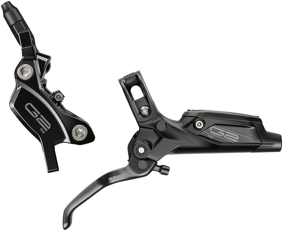 SRAM G2 RE Disc Brake and Lever - Front, Hydraulic, Post Mount, Gloss Black, A2
