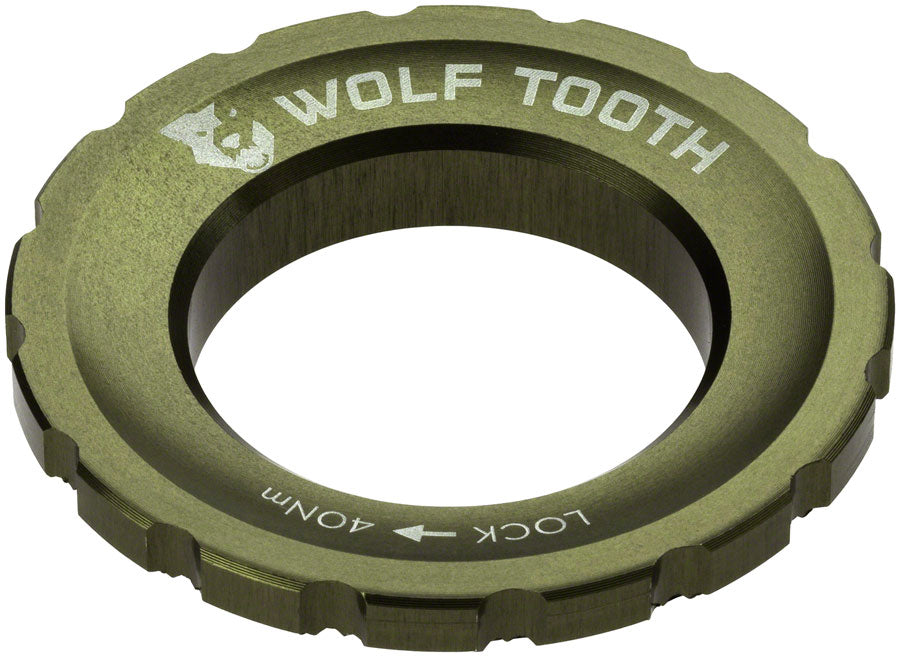 Wolf Tooth CenterLock Rotor Lockring - External Splined, Olive