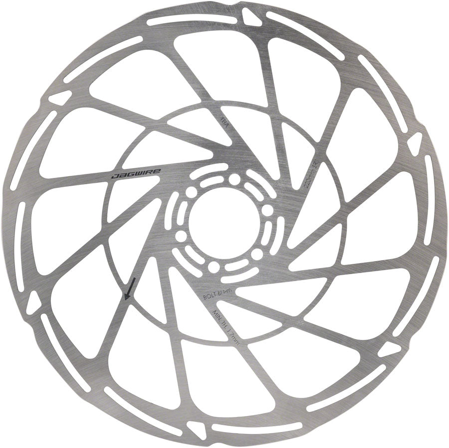 Jagwire Sport SR1 Disc Brake Rotor - 220mm, 6-Bolt, Silver