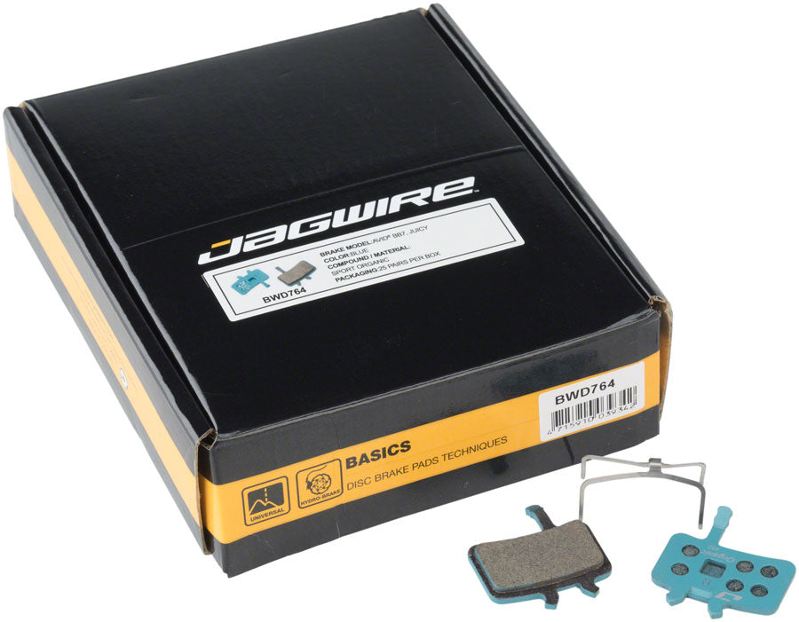 Jagwire Sport Organic Disc Brake Pads - For Avid BB7 and Juicy, Bulk Box of 25