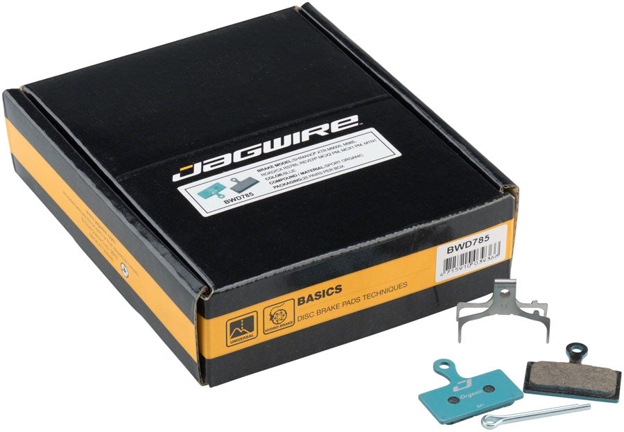 Jagwire Sport Organic Disc Brake Pads - Bulk Box, For Shimano S700, M615, M6000, M785, M8000, M666, M675, M7000, M9000, M9020, M985, M987