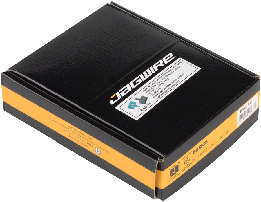 Jagwire Sport Organic Disc Brake Pads - Bulk Box, For Shimano Acera M3050, Alivio M4050, and Deore M515/M515-LA/M525/T615