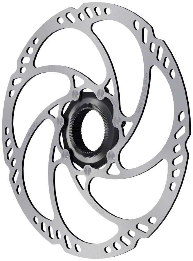 Magura MDR-C eBike Disc Rotor - 203mm, Center Lock w/ Lock Ring for Quick Release Axle, Silver