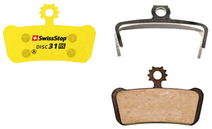 SwissStop Disc 31 RS Disc Brake Pads Shape: SRAM Guide/G2 Organic Pair