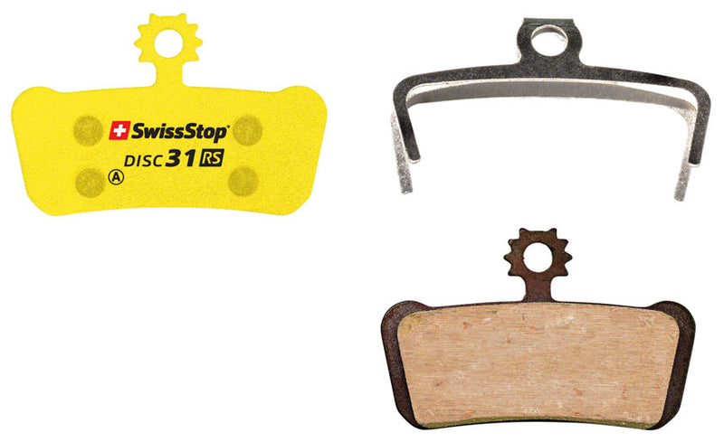 SwissStop Disc 31 RS Disc Brake Pads Shape: SRAM Guide/G2 Organic Pair