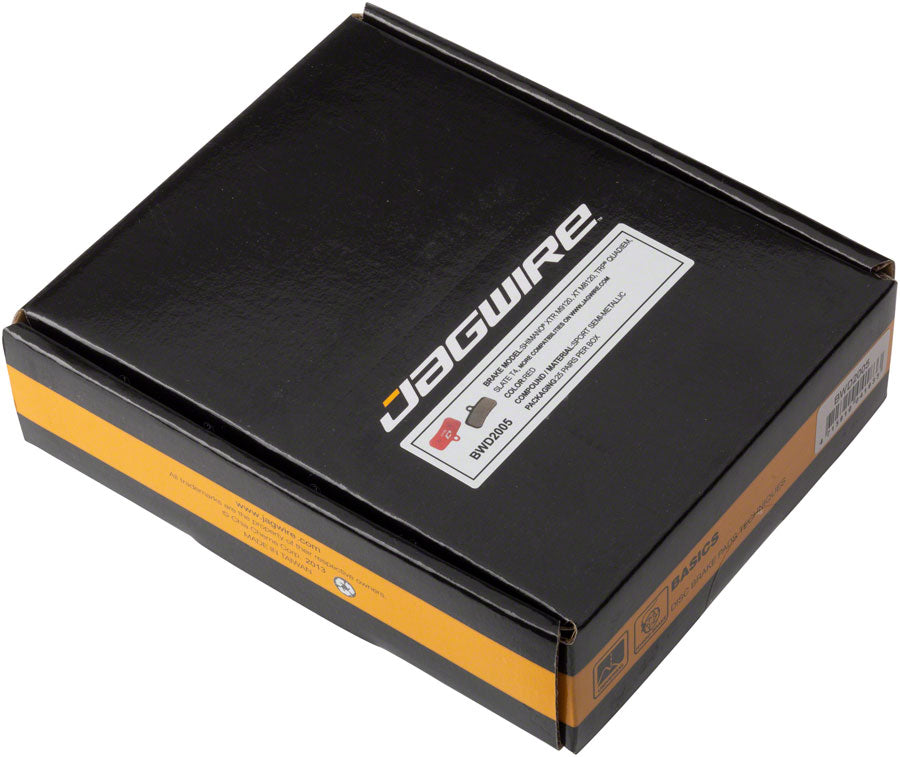 Jagwire Sport Semi-Metallic Disc Brake Pads for Shimano XTR M9120, XT M8120, SLX M7120, Saint M820, MT520, MT420, Box of 25 Pairs