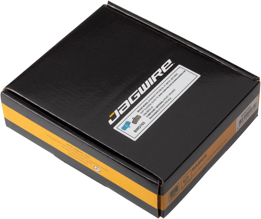 Jagwire Sport Organic Disc Brake Pads for Shimano XTR M9120, XT M8120, SLX M7120, Saint M820, MT520, MT420, Box of 25 Pairs