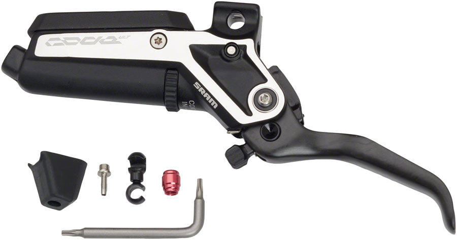 SRAM Code Silver Stealth Disc Brake Lever Assembly - Aluminum Lever Blade BLK C1