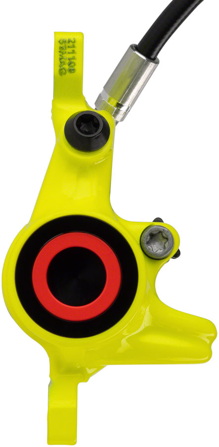 Magura MT8 Raceline Disc Brake and Lever - Front or Rear, Hydraulic, Post Mount, Black/Neon Yellow