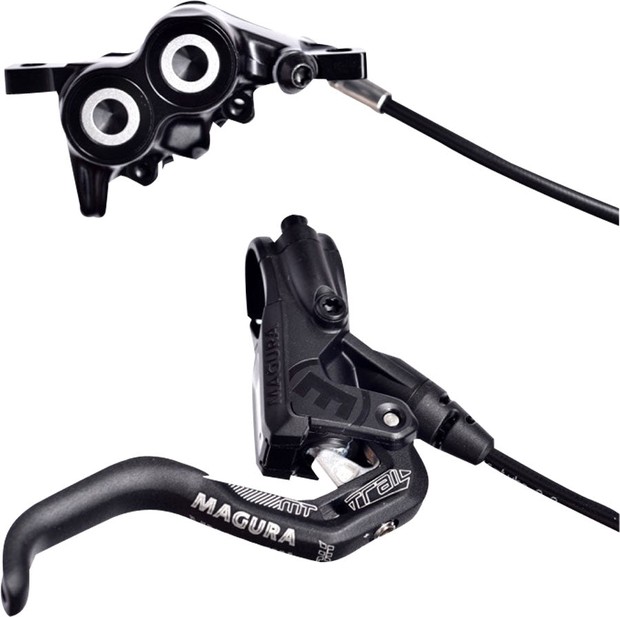 Magura MT Trail Sport Disc Brake Set - Front and Rear, Hydraulic, Post Mount, Black/White
