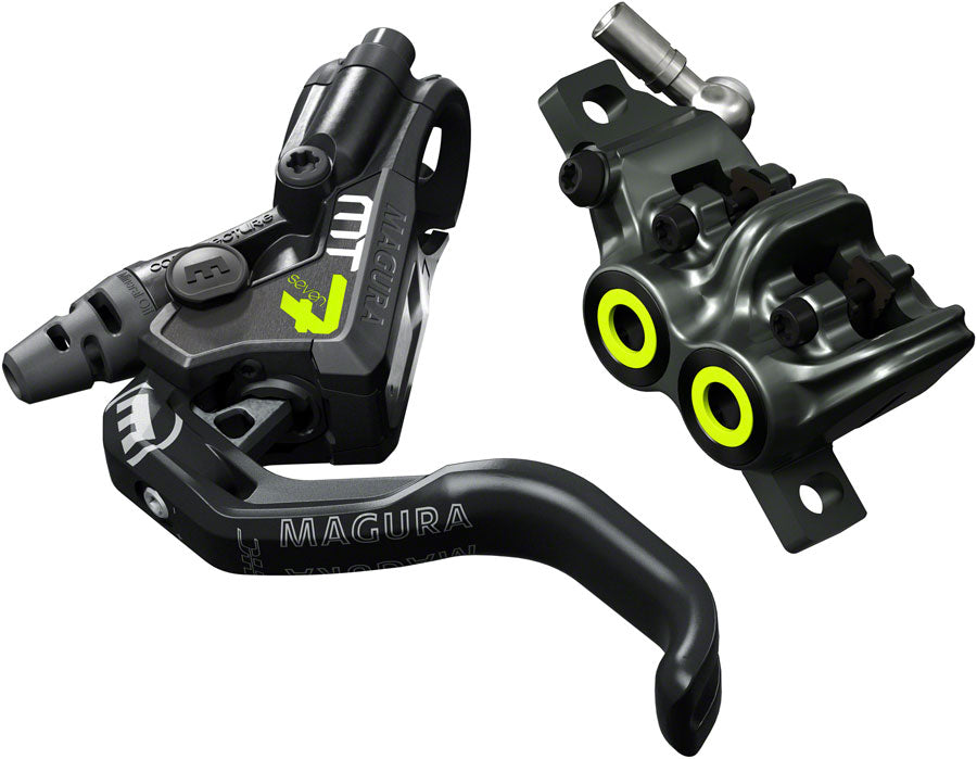 Magura MT7 Pro Disc Brake and Lever - Front or Rear, Hydraulic, Post Mount, Tooled Reach Adjust, Black/Gray