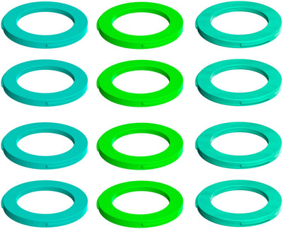 Magura 4-Piston Caliper Colored Cover Kit for one Caliper, Neon Green, Cyan, Mint