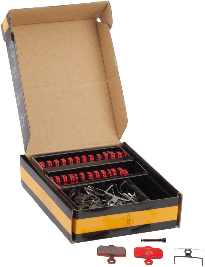 Jagwire Mountain Sport Semi-Metallic Disc Brake Pads for Avid Elixir R, CR1, 3, 5, 7, 9, X0, XX: Box of 25 Pairs