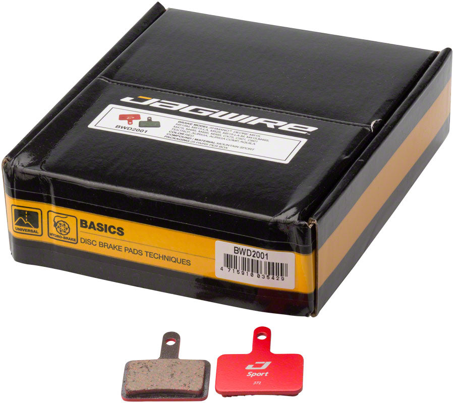 Jagwire Sport Semi-Metallic Disc Brake Pads - Bulk Box, For Shimano Acera M3050, Alivio M4050, and Deore M515/M515-LA/M525/T615
