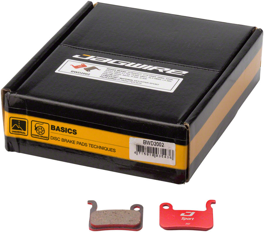 Jagwire Sport Semi-Metallic Disc Brake Pads - Bulk Box, For Shimano XTR M965/M966/M975, SLX M665, Saint M800, Deore XT M765/M775/M776