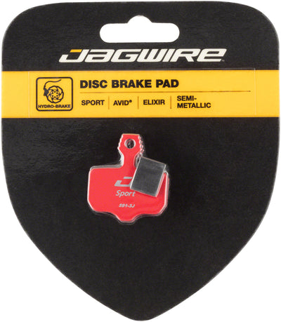 Jagwire Mountain Sport Semi-Metallic Disc Brake Pads for Avid Elixir R, CR1, 3, 5, 7, 9, X0, XX
