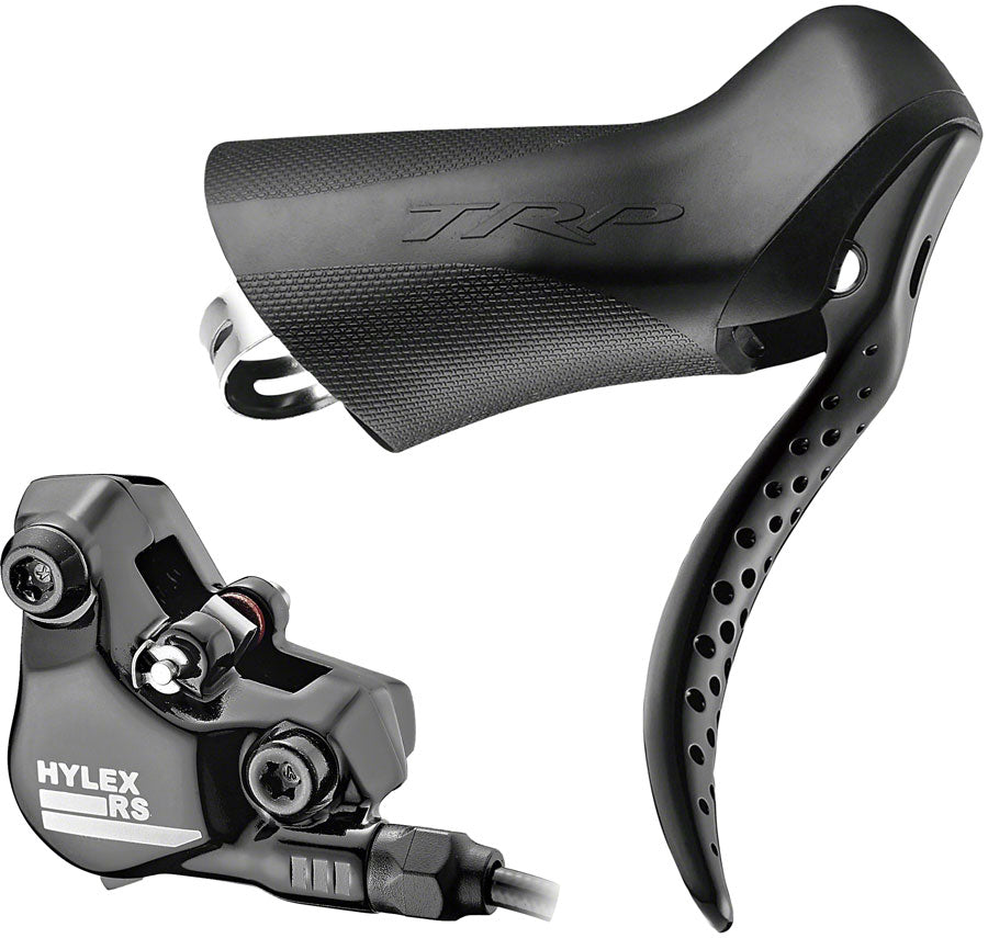 TRP Hylex RS Disc Brake and Lever - Front, Hydraulic, 2-Piston, Flat Mount, Black