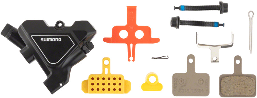 Shimano Altus BR-UR300 Rear Flat-Mount Hydraulic Disc Brake Caliper Resin Padsouth Fins BLK