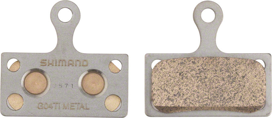 Shimano G04TI-MX Disc Brake Pads Springs - Metal Compound Titanium Back Plate One Pair