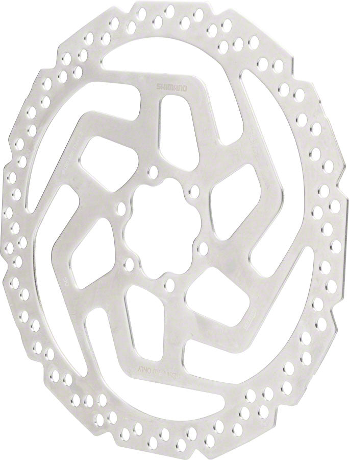 Shimano Tourney SM-RT26-MP Disc Brake Rotor - 180mm 6-Bolt Resin Pads Only Silver