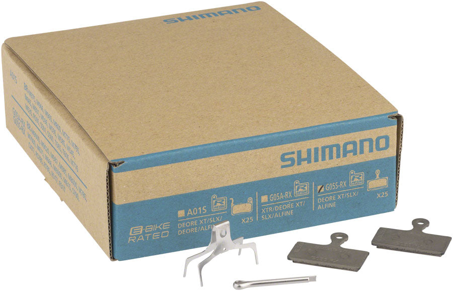 Shimano G05S-RX Disc Brake Pad Spring - Resin Compound Stainless Steel Back Plate Box/25 pair