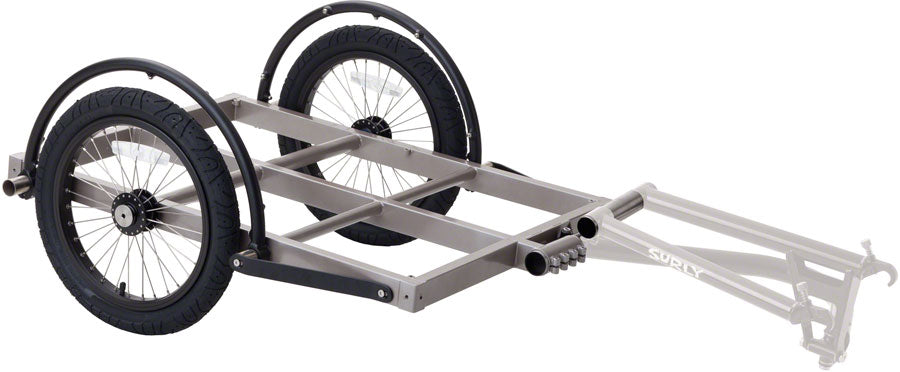 Surly Ted Trailer: Short Bed, 16" Wheels, Gray
