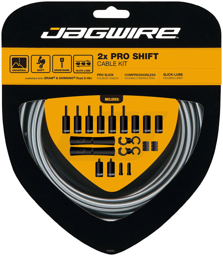 Jagwire Pro Shift Kit Road/Mountain SRAM/Shimano, Ice Gray
