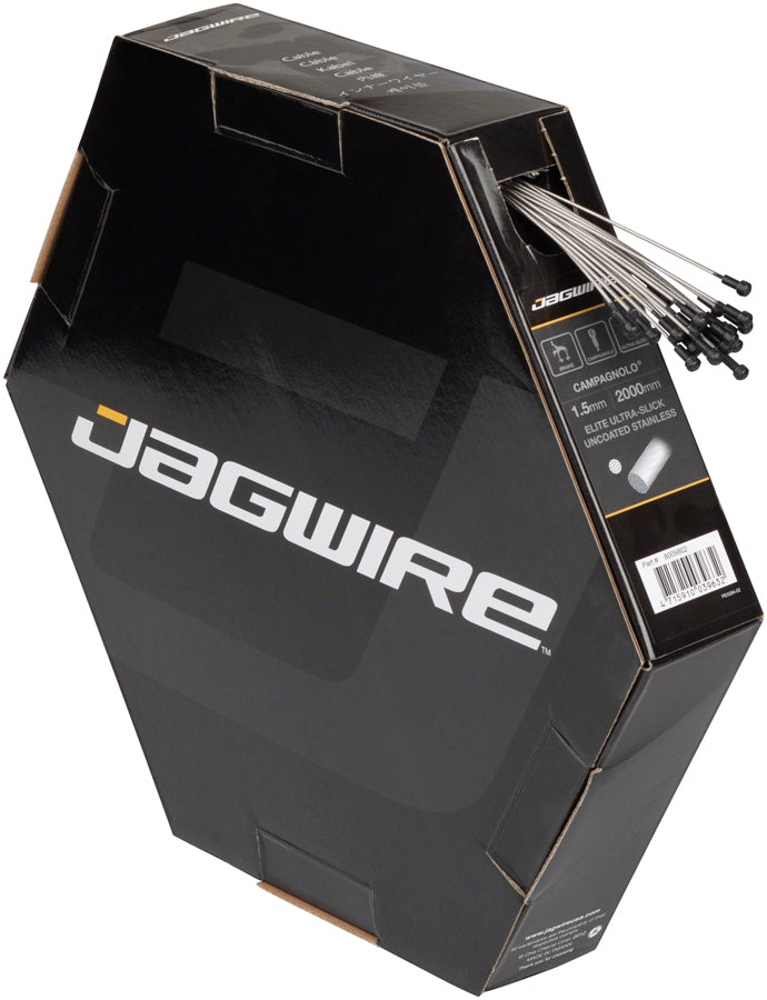 Jagwire Elite Ultra-Slick Brake Cable 1.5x2000mm Polished Slick Stainless Campagnolo, Box of 25