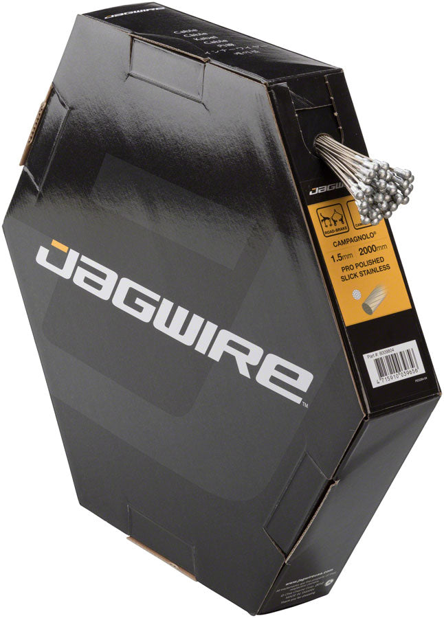 Jagwire Pro Brake Cable 1.5x2000mm Pro Polished Slick Stainless Campagnolo, Box of 50