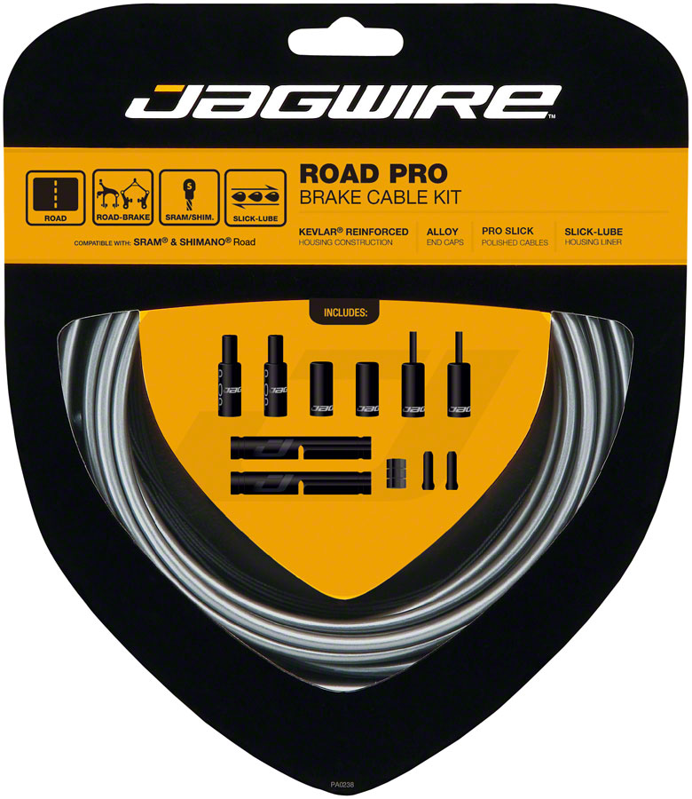 Jagwire Pro Brake Cable Kit Road SRAM/Shimano, Ice Gray