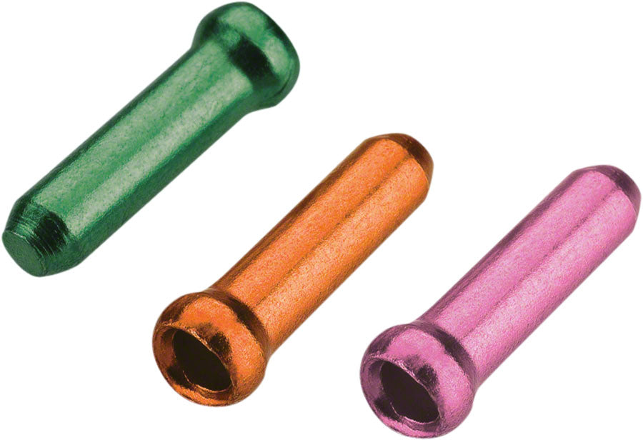 Jagwire Cable End Crimps - 1.8mm Cash/Tango/Pink Bag of 90