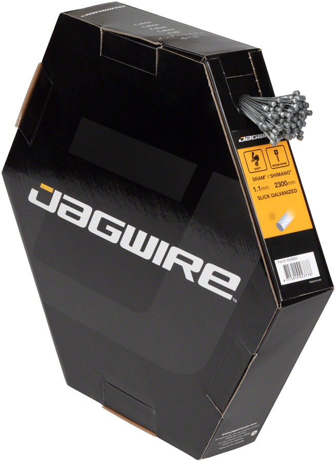 Jagwire Sport Shift Cable - 1.1 x 2300mm, Slick Galvanized Steel, For SRAM/Shimano, Box of 100