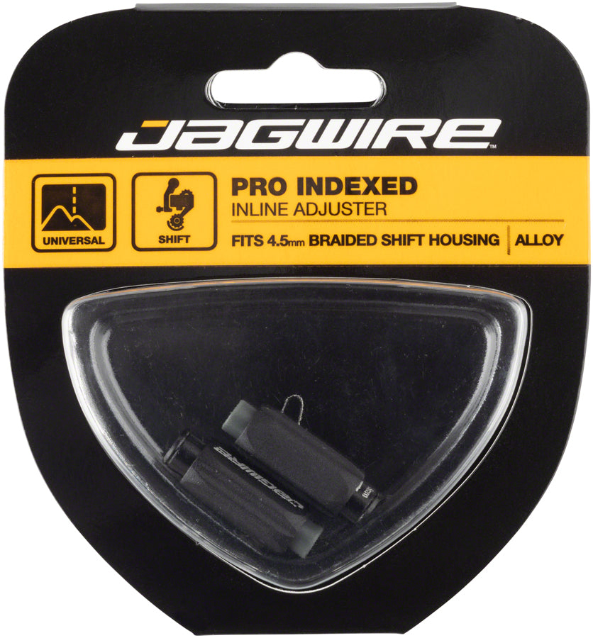 Jagwire Pro 4.5mm Indexed Inline Cable Tension Adjusters Pair For Braided Shift Housingx Black