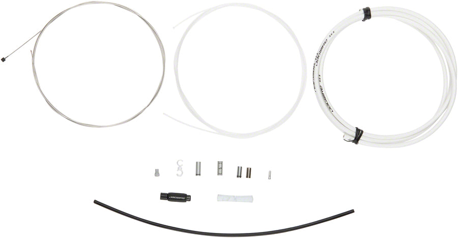 Jagwire 1x Elite Sealed Shift Cable Kit - SRAM/Shimano, Polished Ultra-Slick Cables, White
