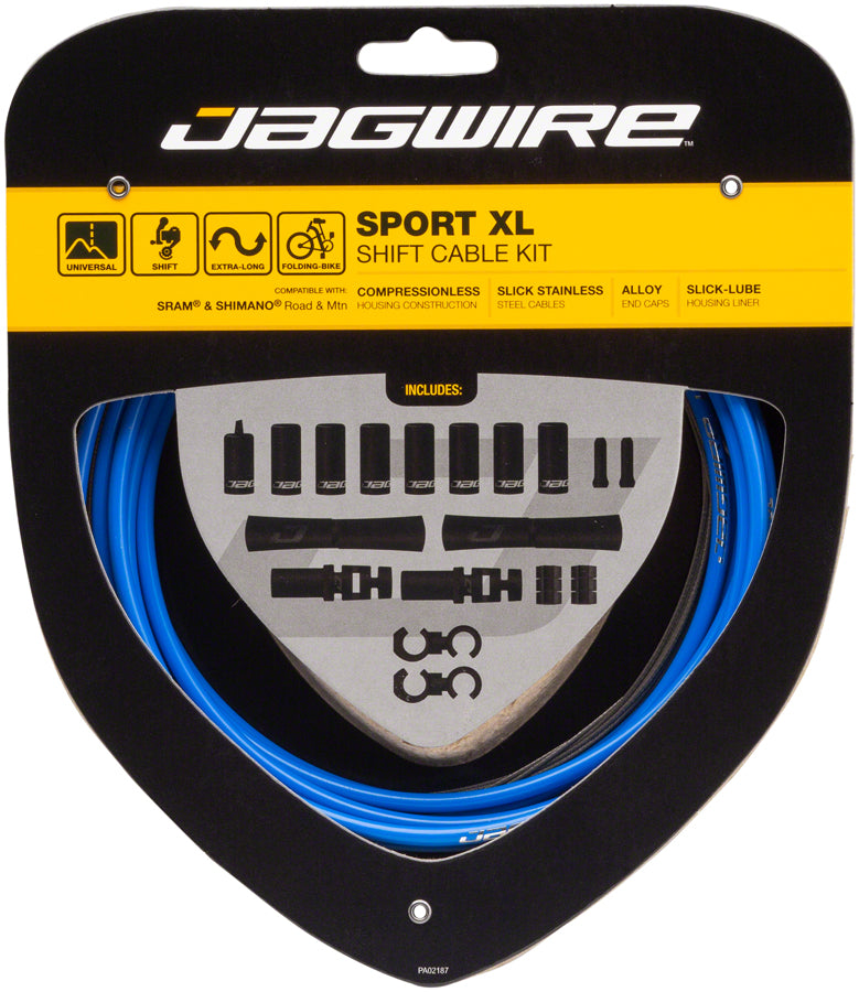 Jagwire Sport XL Shift Cable Kit SRAM/Shimano, Blue