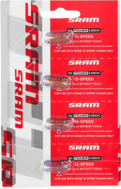 SRAM Eagle PowerLock Link for 12-Speed Chain, Rainbow Finish - 4 count