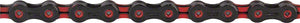 KMC DLC 11 Chain - 11-Speed, 118 Links, Black/Red